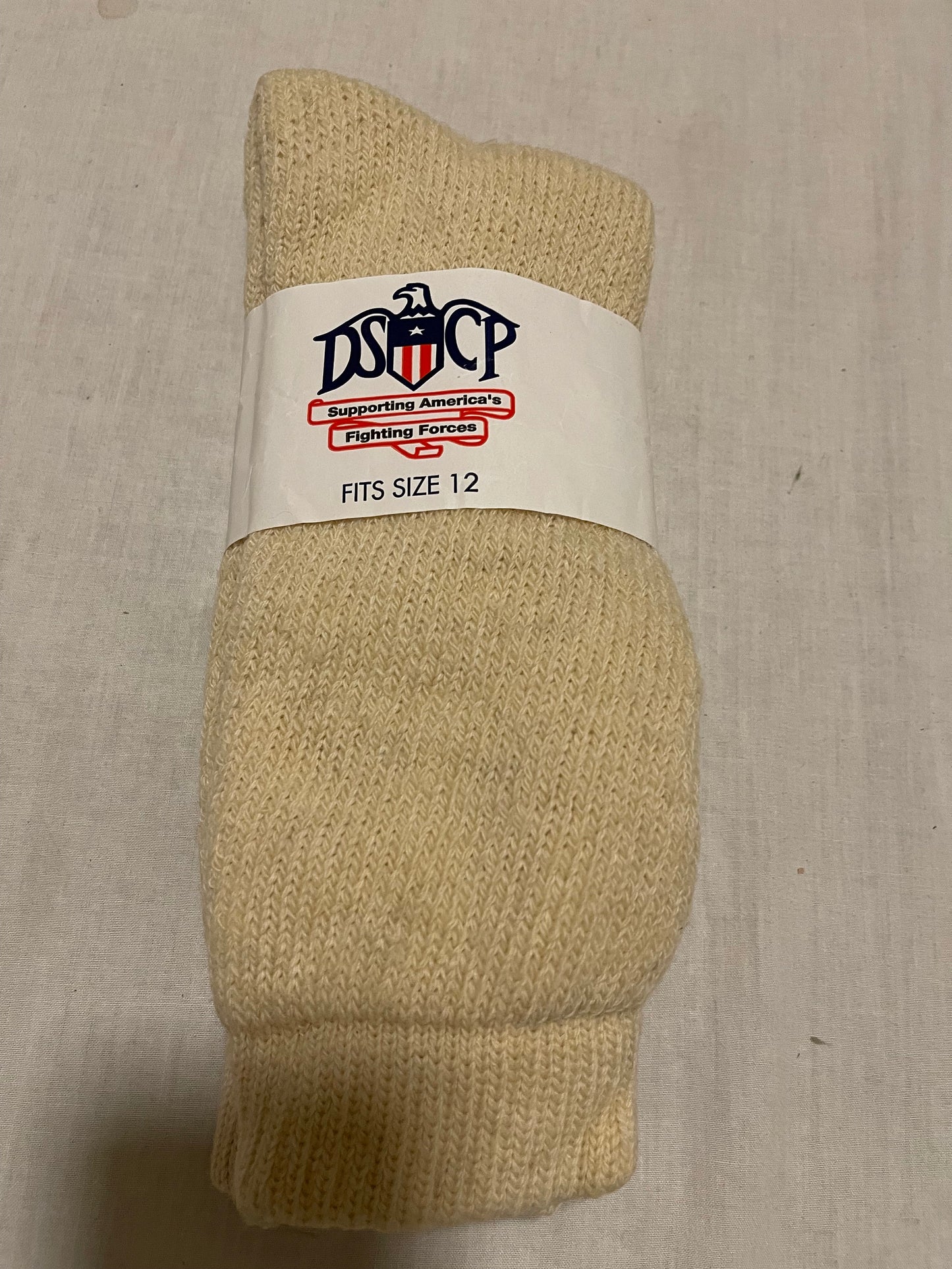 Genuine US GI military cold weather wool/Cotton blend socks size 12 US Made