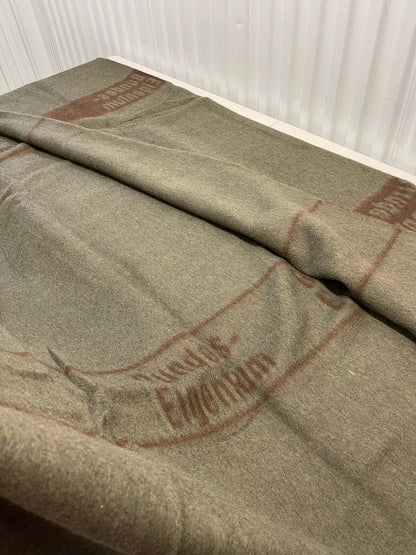 Genuine Vintage West German Army “Bundes- Eugenio” 100% Pure Wool Blanket New Mint.