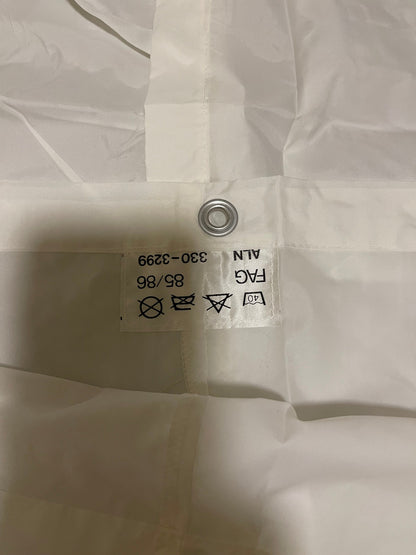 Genuine Vintage White Swiss Army Snow Camouflage Rain Poncho, Impermeable Waterproof New.