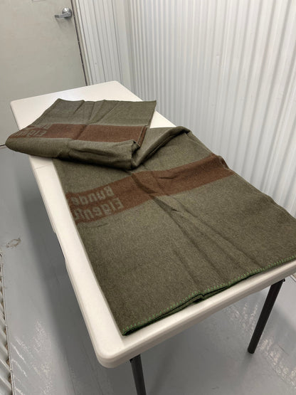 Genuine Vintage West German Army “Bundes- Eugenio” 100% Pure Wool Blanket New Mint.