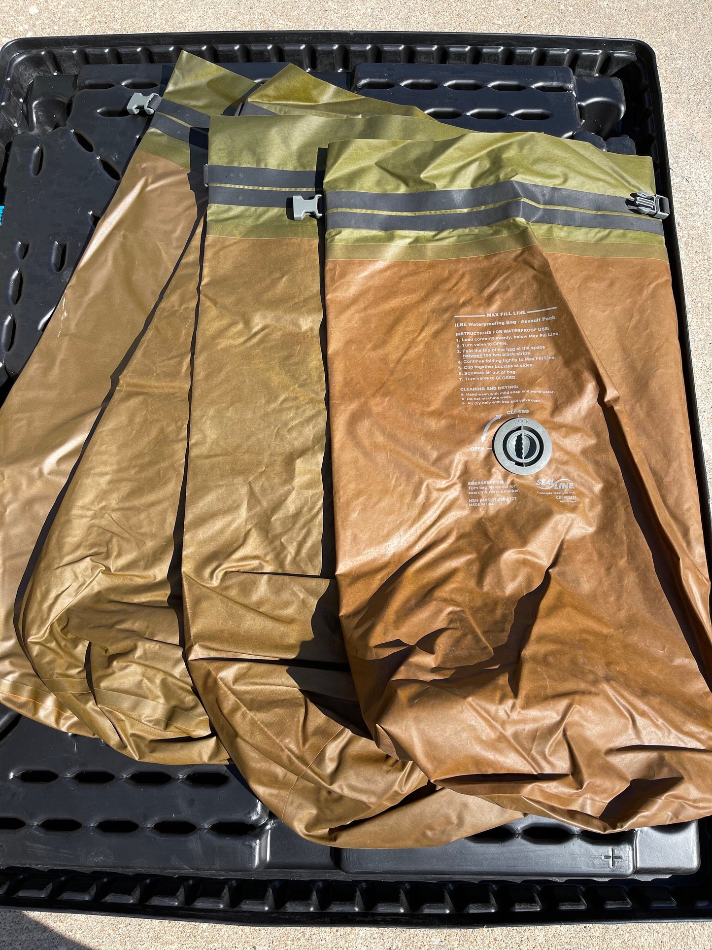 USMC Seal Line ILBE 56 Liter Assault Pack Liner Dry Bag Waterproof USMC Original .