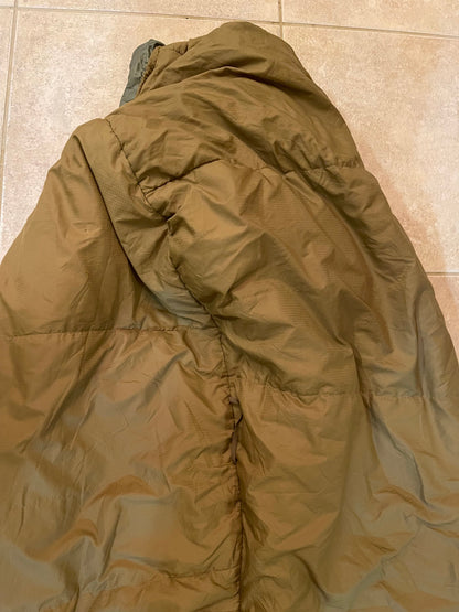 US Military USMC 3 Season Coyote Tan Sleeping bag part of the Gortex Sleep System.