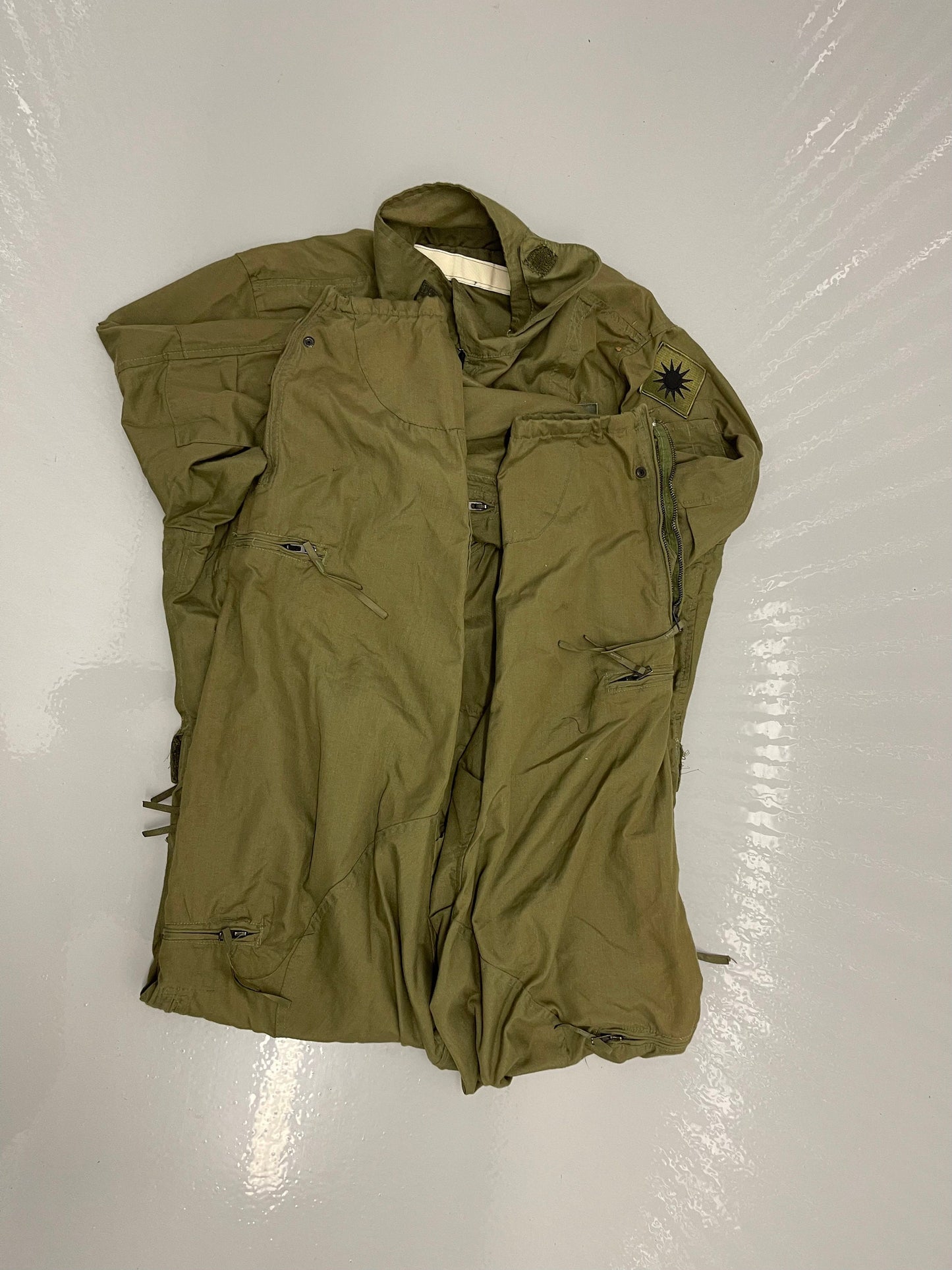 Genuine US military Vintage CVC Tankers coverall Aramid / fire resistant size Large Regular.