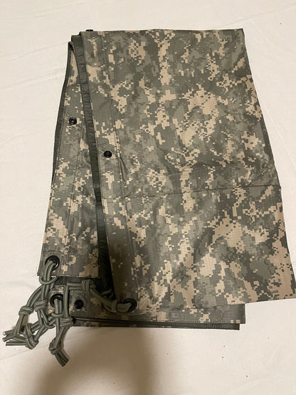 USGI Military Reversible Field Tarp ACU 90 x 80 Ground Tarpaulin Shelter