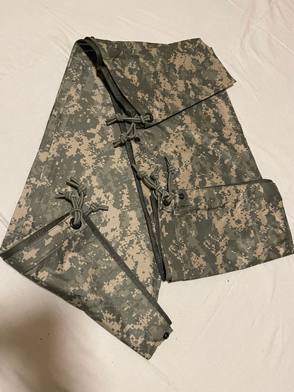 USGI Military Reversible Field Tarp ACU 90 x 80 Ground Tarpaulin Shelter