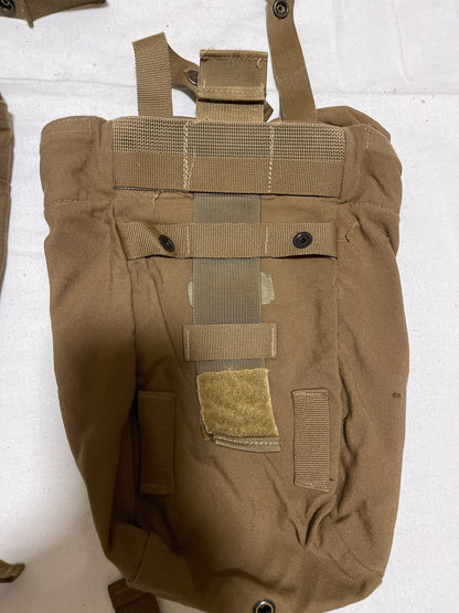 USMC Marine Corps MOLLE Mag Dump Pouch w/Cord Barrel Lock Coyote Brown Excellent