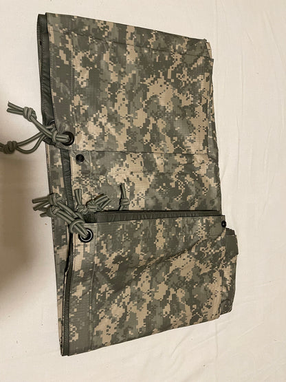 USGI Military Reversible Field Tarp ACU 90 x 80 Ground Tarpaulin Shelter