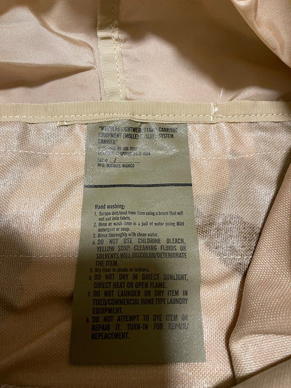 US military army Mollee II desert tan camo Sleep System carrier - New