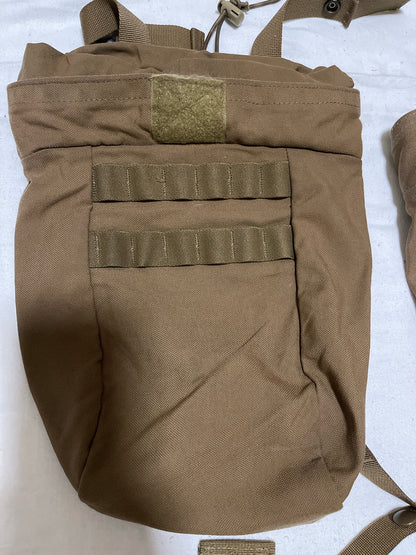 USMC Marine Corps MOLLE Mag Dump Pouch w/Cord Barrel Lock Coyote Brown Excellent