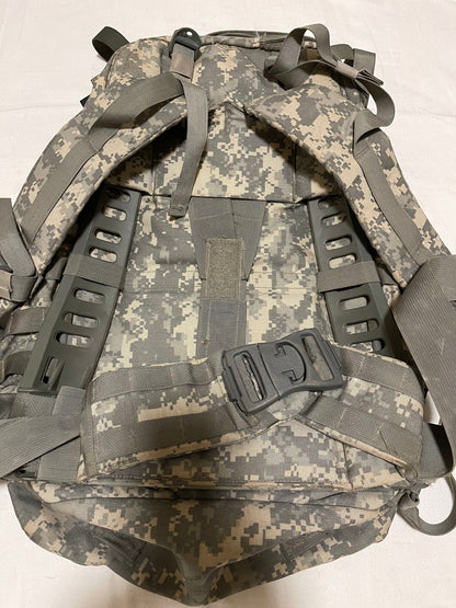 US military Mollee II ACU medium rucksack back pack with frame complete assembled.