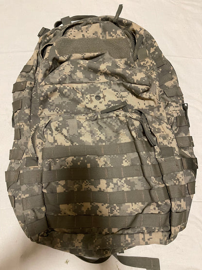 US military Mollee II ACU medium rucksack back pack with frame complete assembled.