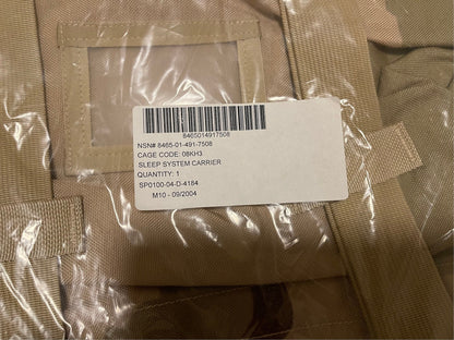 US military army Mollee II desert tan camo Sleep System carrier - New