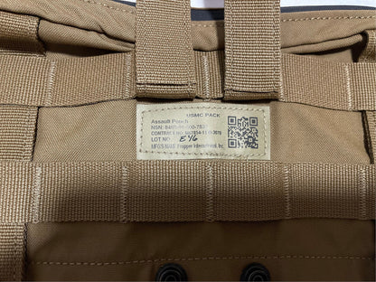 New Eagle/ Propper Ind. USMC filbe assault pouch coyote brown molle CIF NIP.