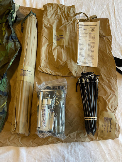 New USMC 2 Two Man Combat Tent Eureka/ Diamond Brand complete set rainfly poles. Brand New.