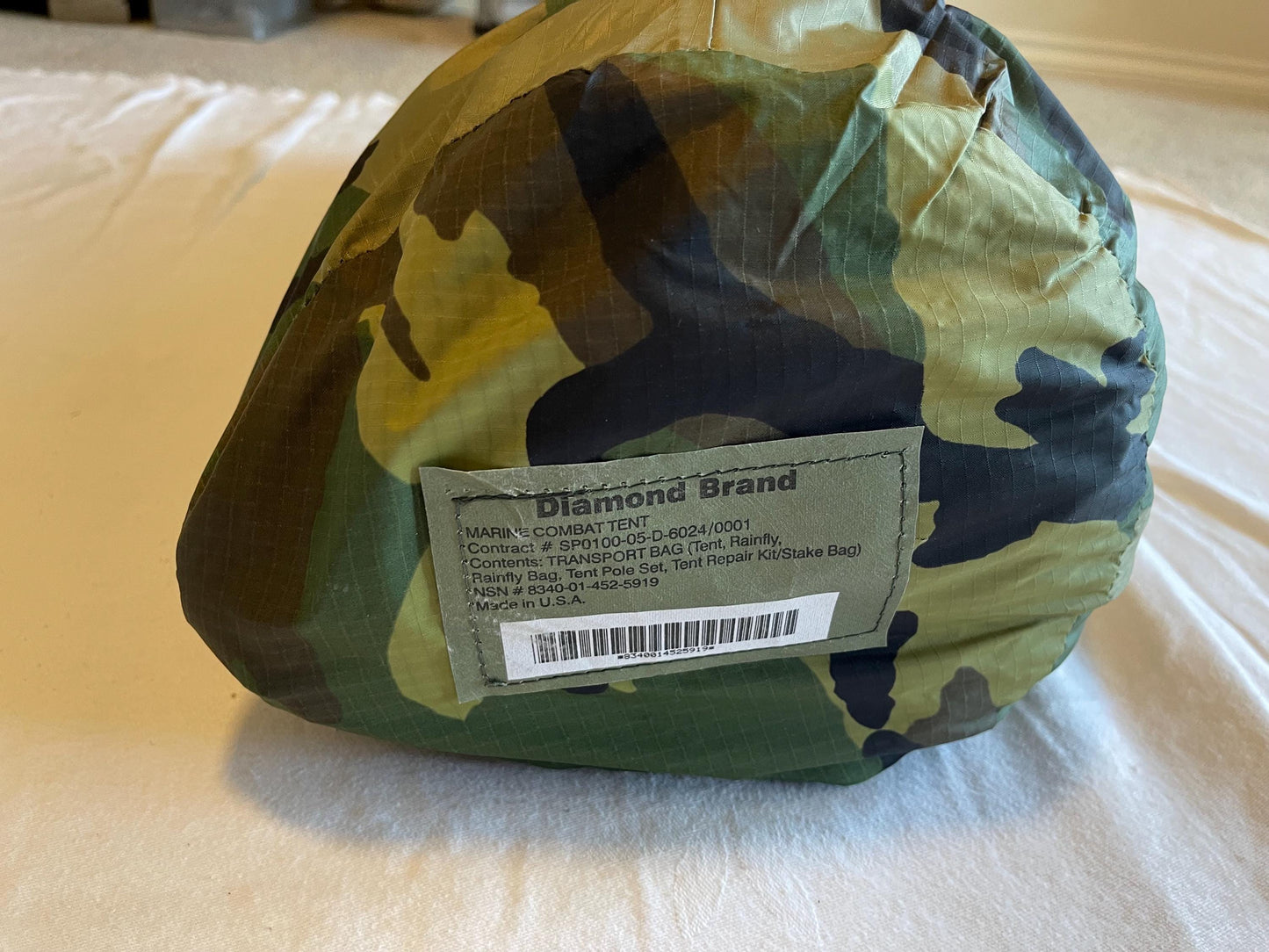 New USMC 2 Two Man Combat Tent Eureka/ Diamond Brand complete set rainfly poles. Brand New.
