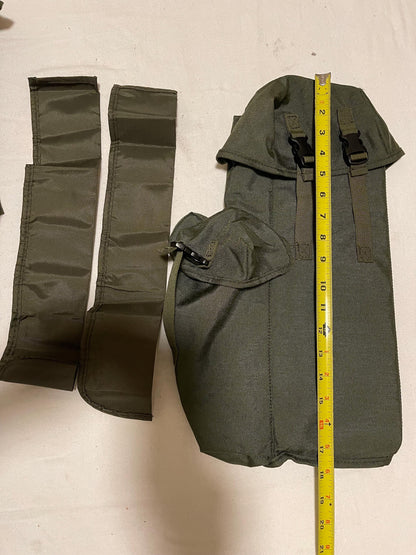 New Genuine  US Vintage Military Harris Falcon II radio pack PRC 150 Plus pouches.