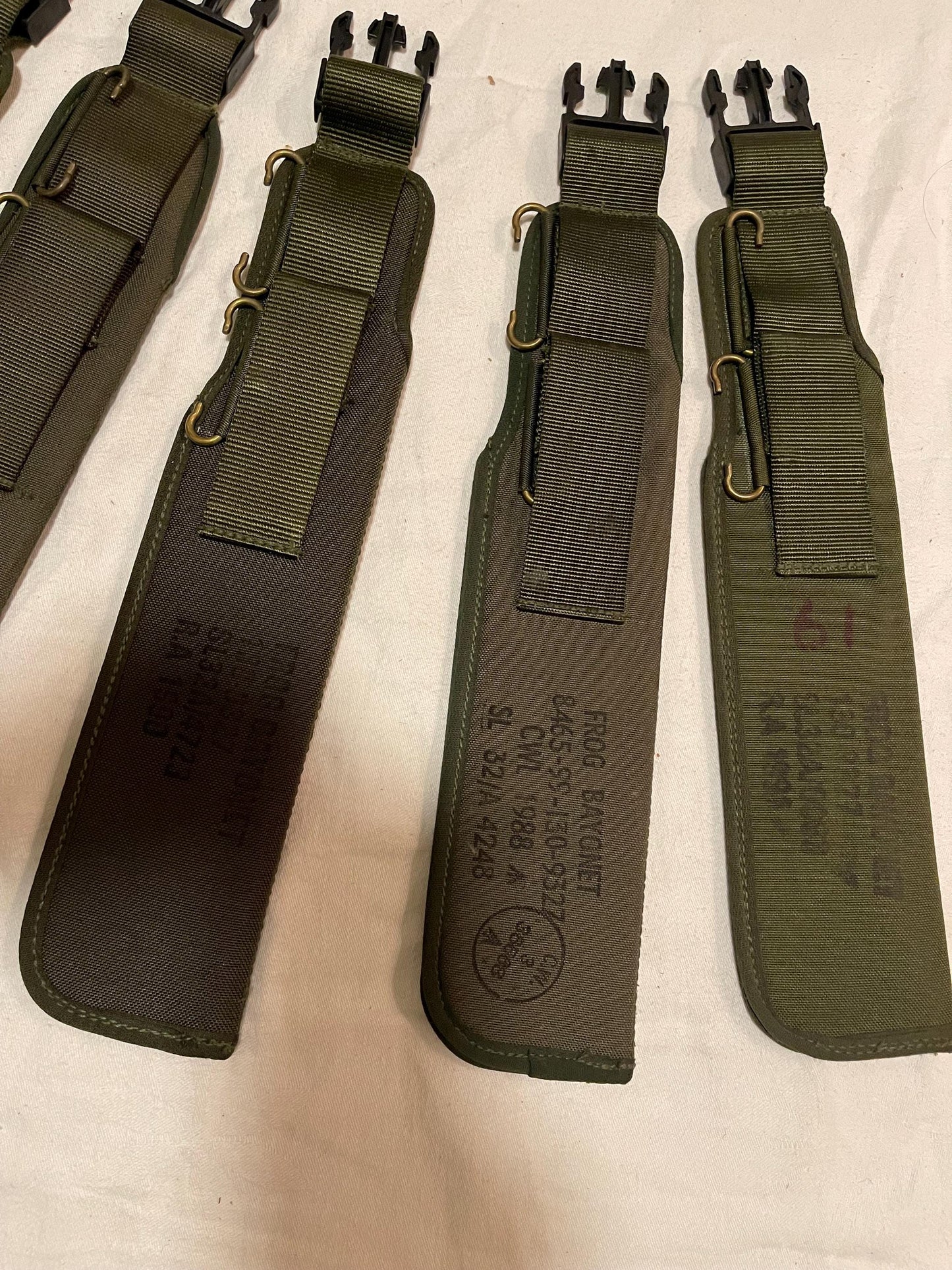 Original British Vintage Military Tactical Knife Pouch Sheath Army Olive Green Holster Belt NEW