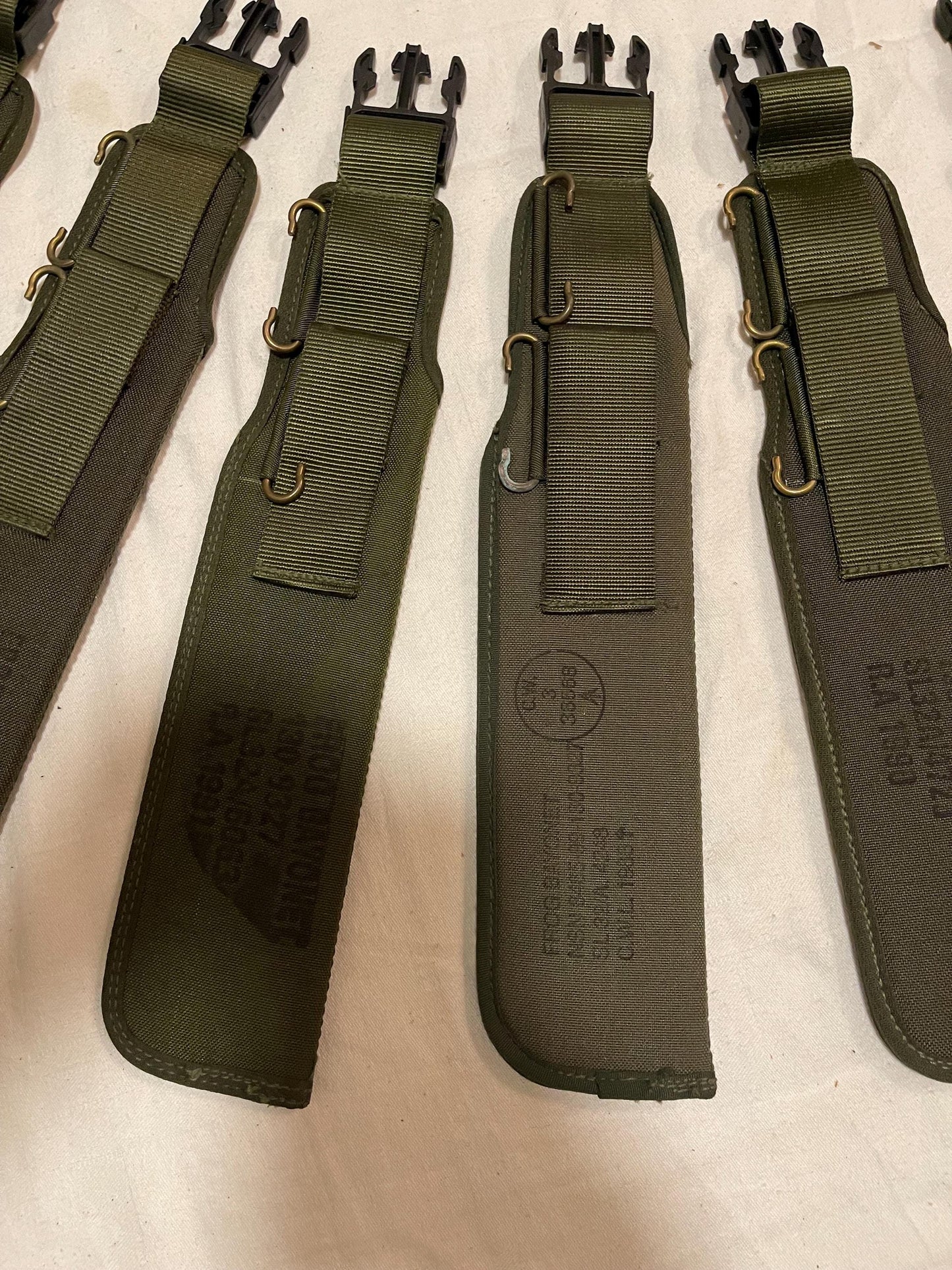 Original British Vintage Military Tactical Knife Pouch Sheath Army Olive Green Holster Belt NEW