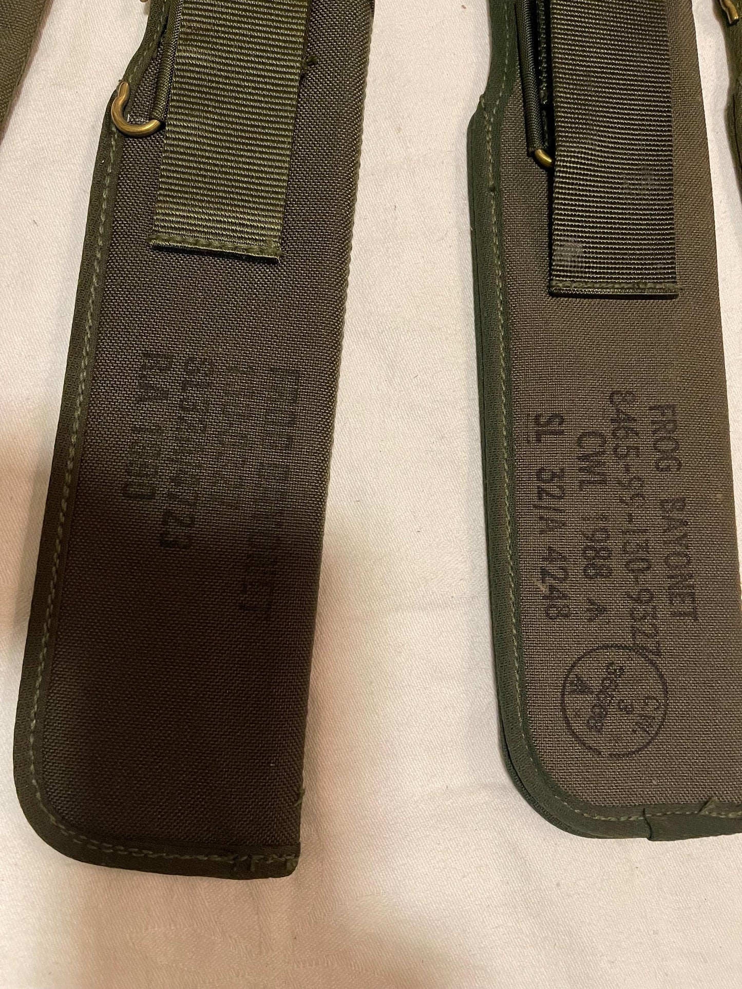 Original British Vintage Military Tactical Knife Pouch Sheath Army Olive Green Holster Belt NEW