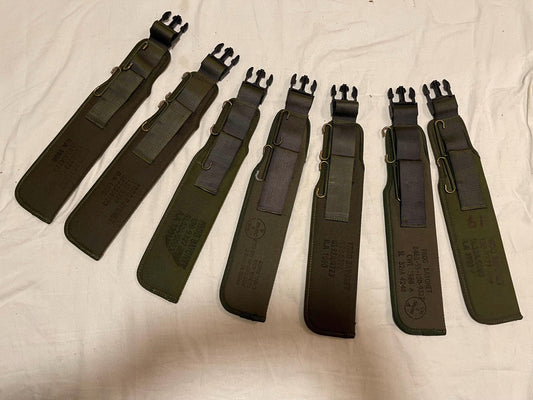 Original British Vintage Military Tactical Knife Pouch Sheath Army Olive Green Holster Belt NEW