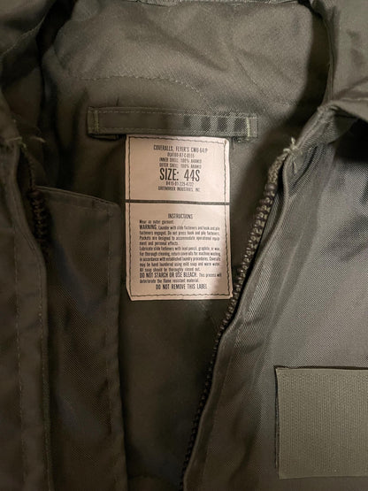 USAF Military Nomex flight suit coveralls Flyers 52Long CWU-64P Cold weather new.
