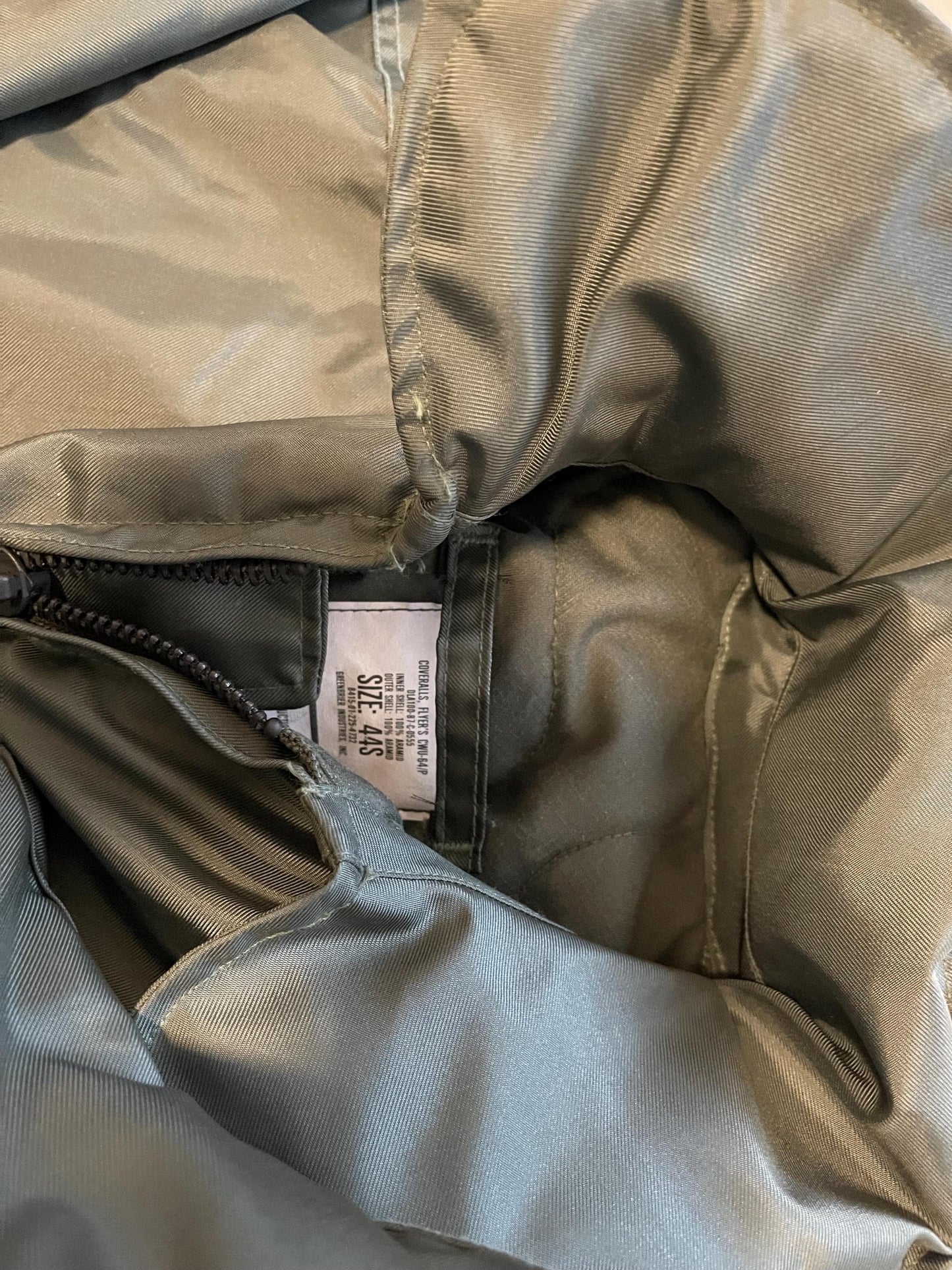 USAF Military Nomex flight suit coveralls Flyers 52Long CWU-64P Cold weather new.