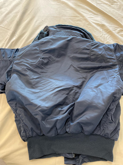 Alpha Industries Vintage USAF B15 Bomber jacket Medium Blue Made in USA.