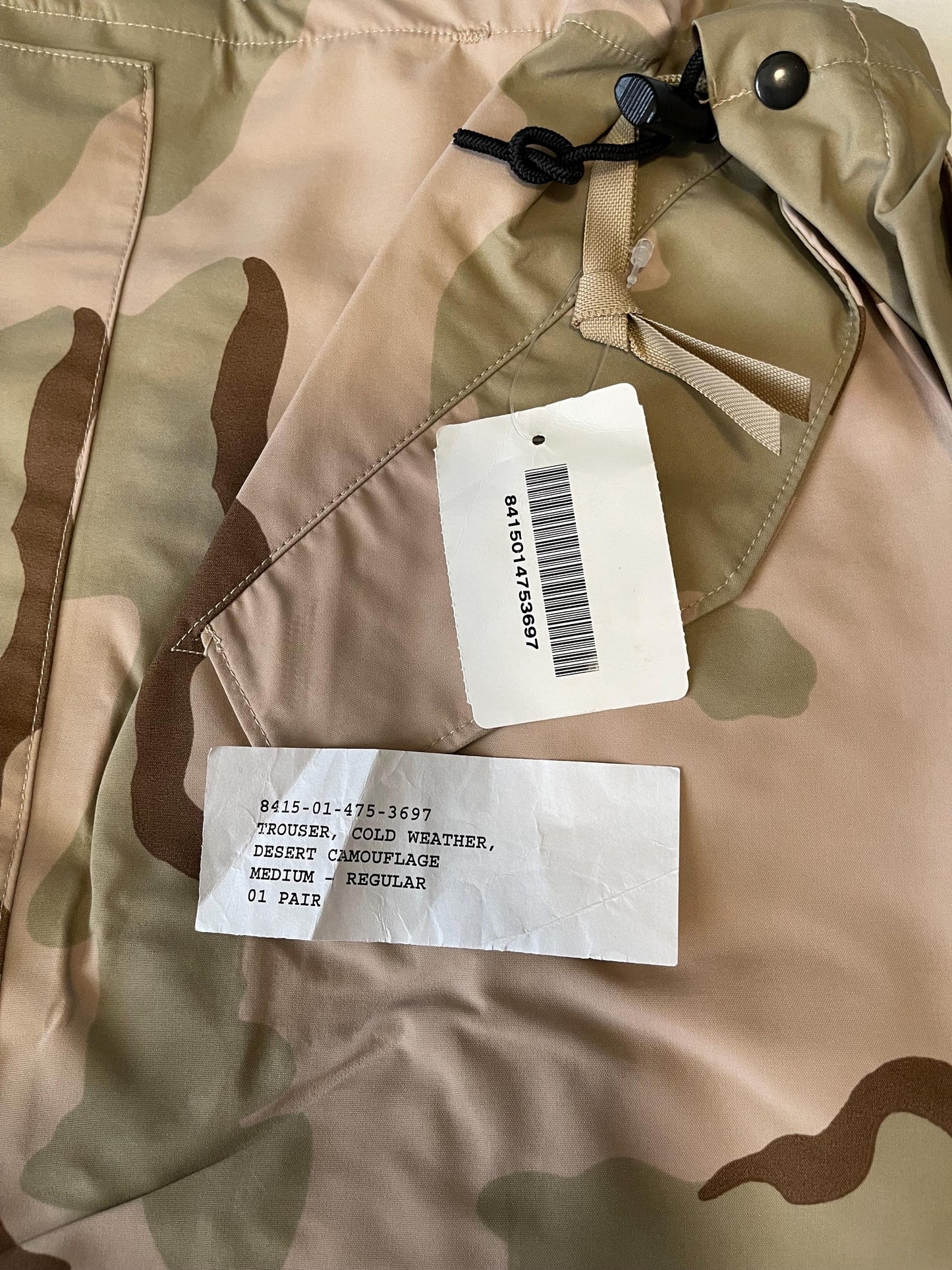 US military Desert 3 color Goretex pants New