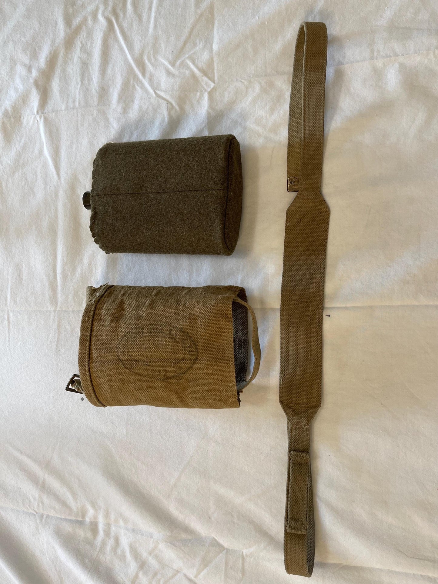 Genuine British Military P-37 Canteen Vintage WWII dated 1942
