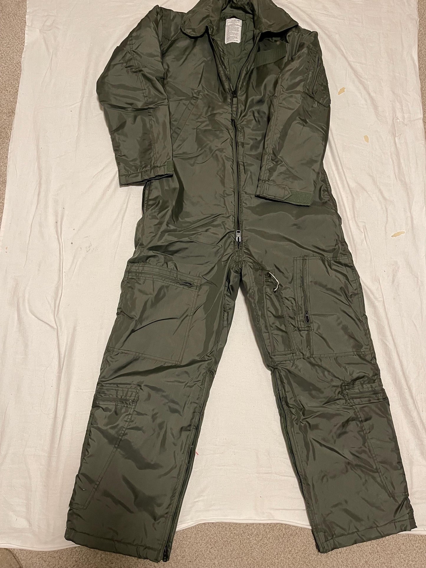 USAF Military Nomex flight suit coveralls Flyers 52Long CWU-64P Cold weather new.