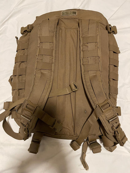 Genuine USMC filbe assault pack US GI 3 day  system Coyote Bugout with Stiffener.