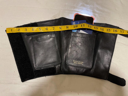 Genuine Lamb leather hand made Ankle wallet