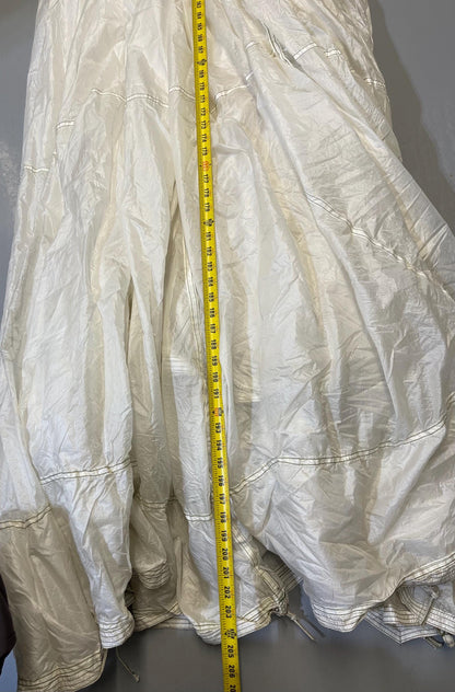 Military 35ft White Round Parachute/photo Shoot, Car/Boat Covers, Canopy and decoration.