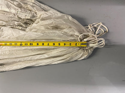 Military 35ft White Round Parachute/photo Shoot, Car/Boat Covers, Canopy and decoration.