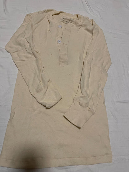 Genuine US military Vintage 50/50 wool and cotton blend thermal Hanley shirts .