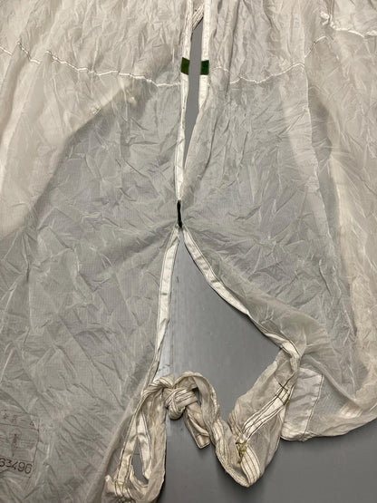 Military 35ft White Round Parachute/photo Shoot, Car/Boat Covers, Canopy and decoration.