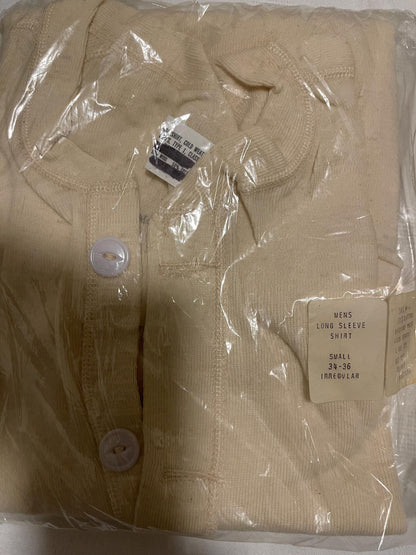 Genuine US military Vintage 50/50 wool and cotton blend thermal Hanley shirts .
