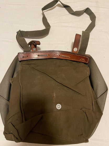 Vtg Swiss Army Bread Messenger Crossbody Military Field Bike Pannier Utility Bag