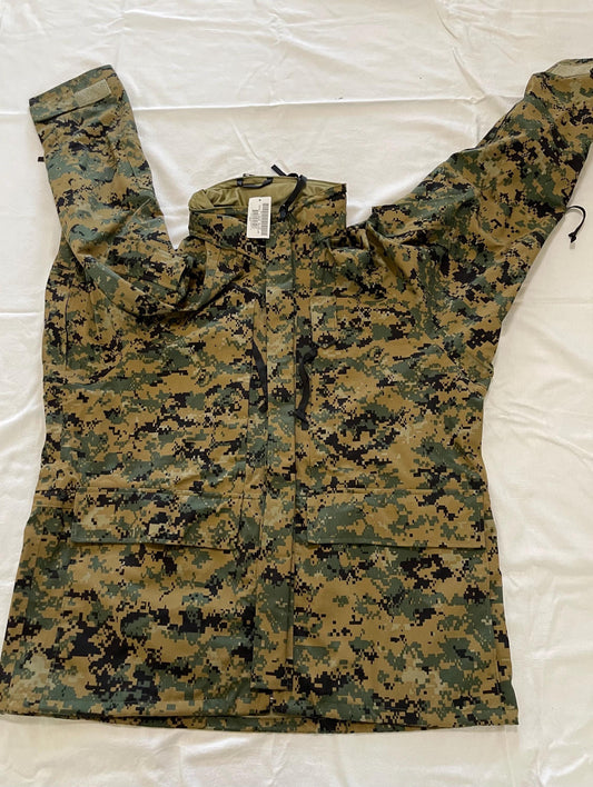 Genuine USMC Woodland Marpat digital ECW  Goretex marine jacket Large Regular new with tag