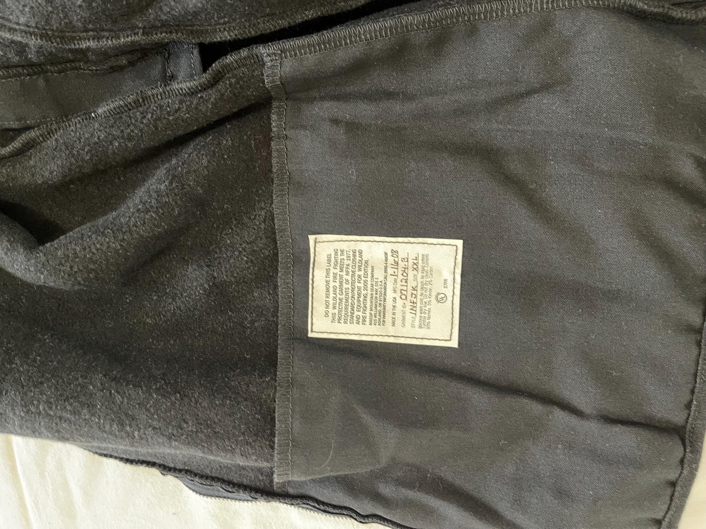 US military Massif Fire resistant heavyweight Fleece Jacket XXL. Black, new.
