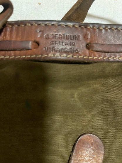 Vtg Swiss Army Bread Messenger Crossbody Military Field Bike Pannier Utility Bag