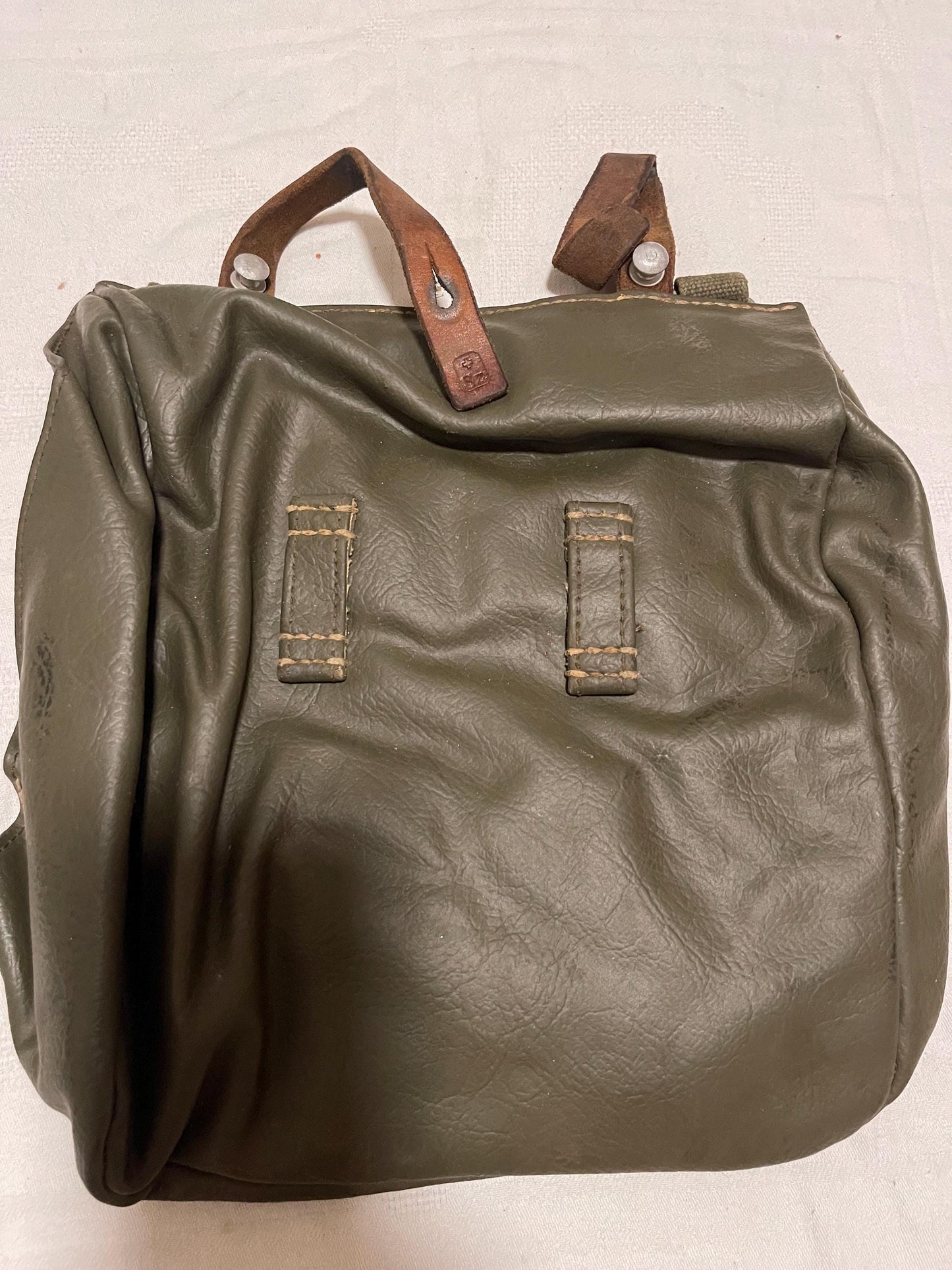 Vtg Swiss Army Bread Messenger Crossbody Military Field Bike Pannier Utility Bag