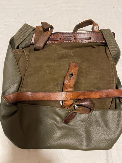 Vtg Swiss Army Bread Messenger Crossbody Military Field Bike Pannier Utility Bag