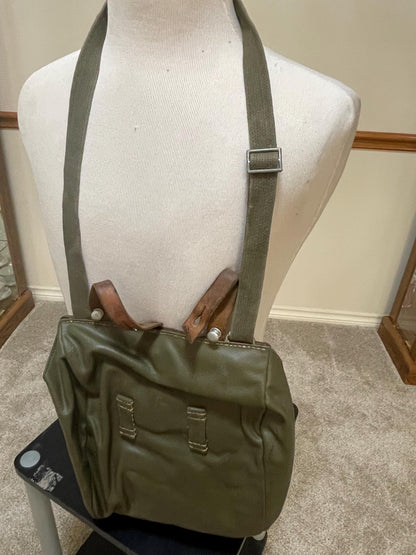 Vtg Swiss Army Bread Messenger Crossbody Military Field Bike Pannier Utility Bag