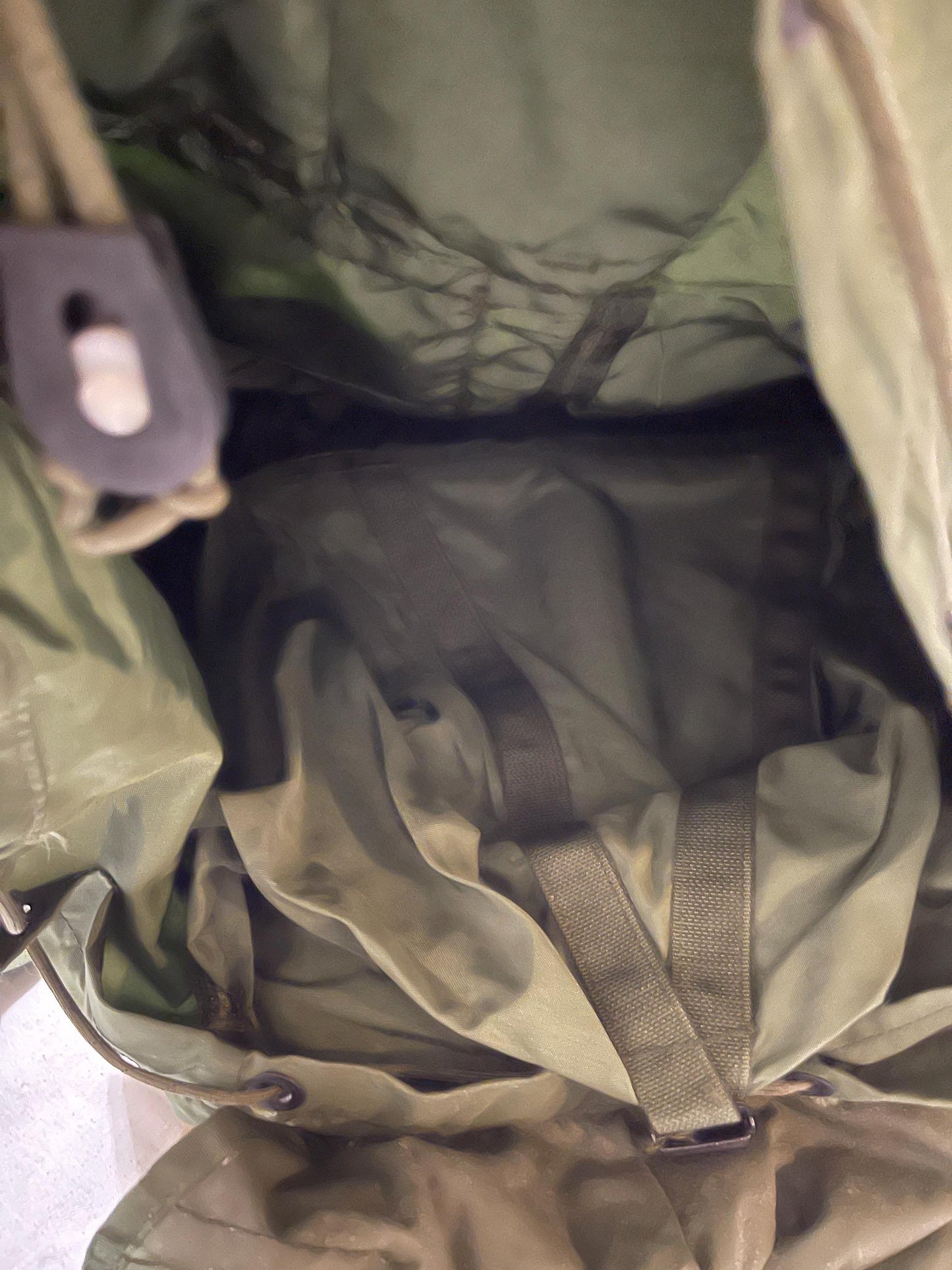 Genuine Vintage Vietnam US Military Large Alice pack complete with frames, shoulder straps and waist belt all original parts