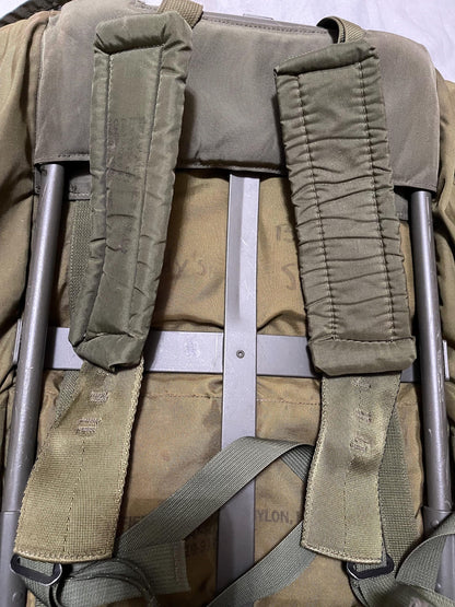 Genuine Vintage Vietnam US Military Large Alice pack complete with frames, shoulder straps and waist belt all original parts