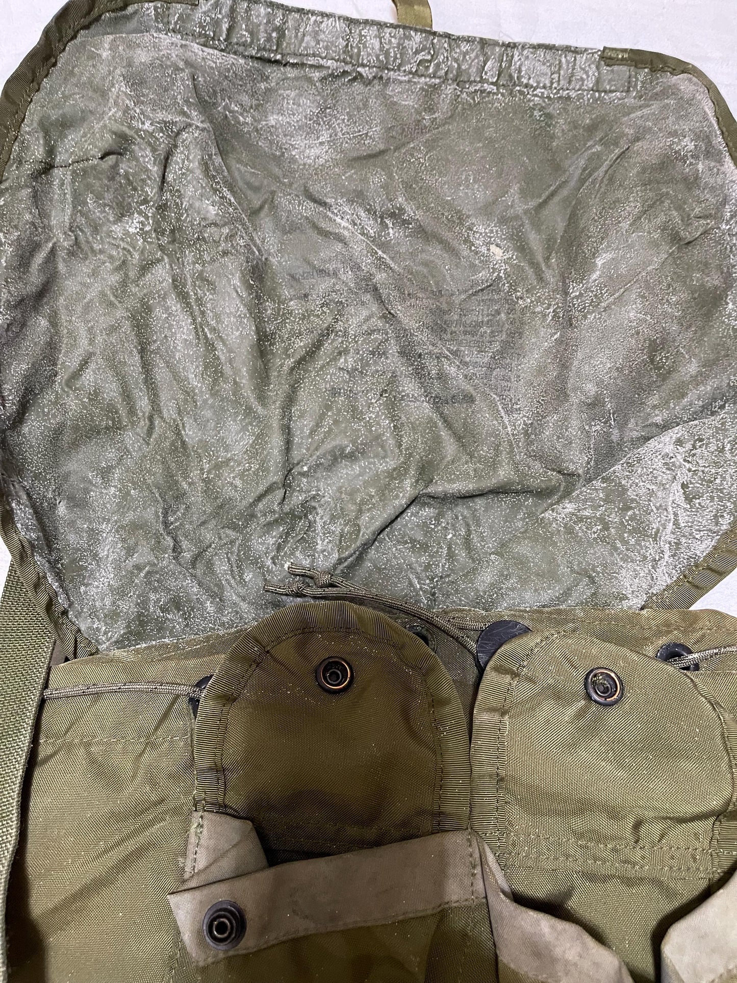 Genuine Vintage Vietnam US Military Large Alice pack complete with frames, shoulder straps and waist belt all original parts