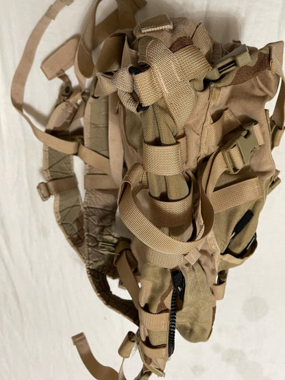 Genuine US Military Gulf war era Desert camouflage 3 days assault pack with soft Pad & hard stiffener  Condition: Very Good.