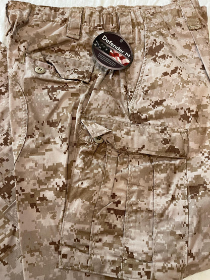 USMC FROG Combat Uniform Ensemble Pants Trouser Desert MARPAT Various sizes.