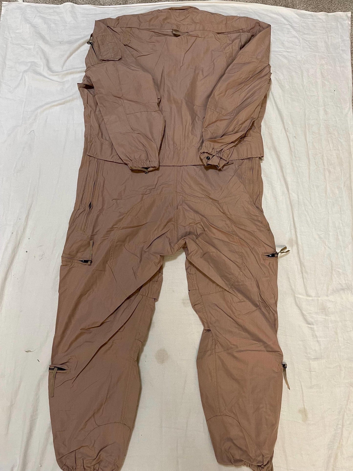 Genuine US military Combat Vehicle Crewmen Coveralls CVC Nomex Desert Tan Large Short & XL Short New with tag